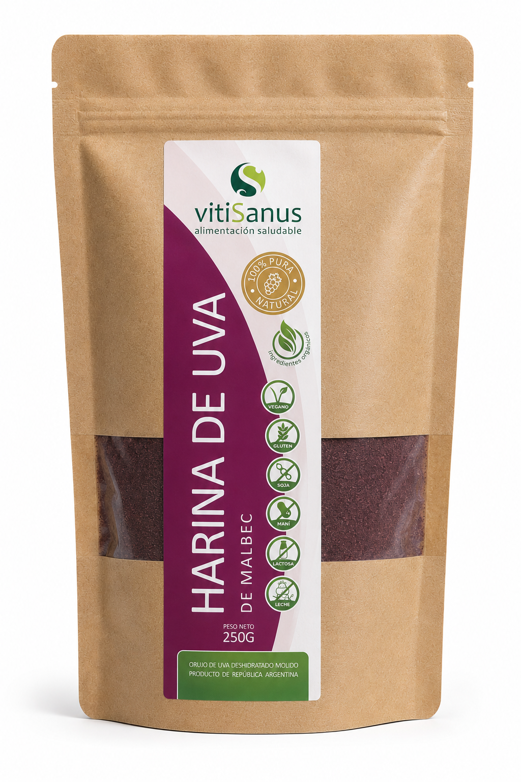 Resveratrol Polvo Harina de Uva 250g